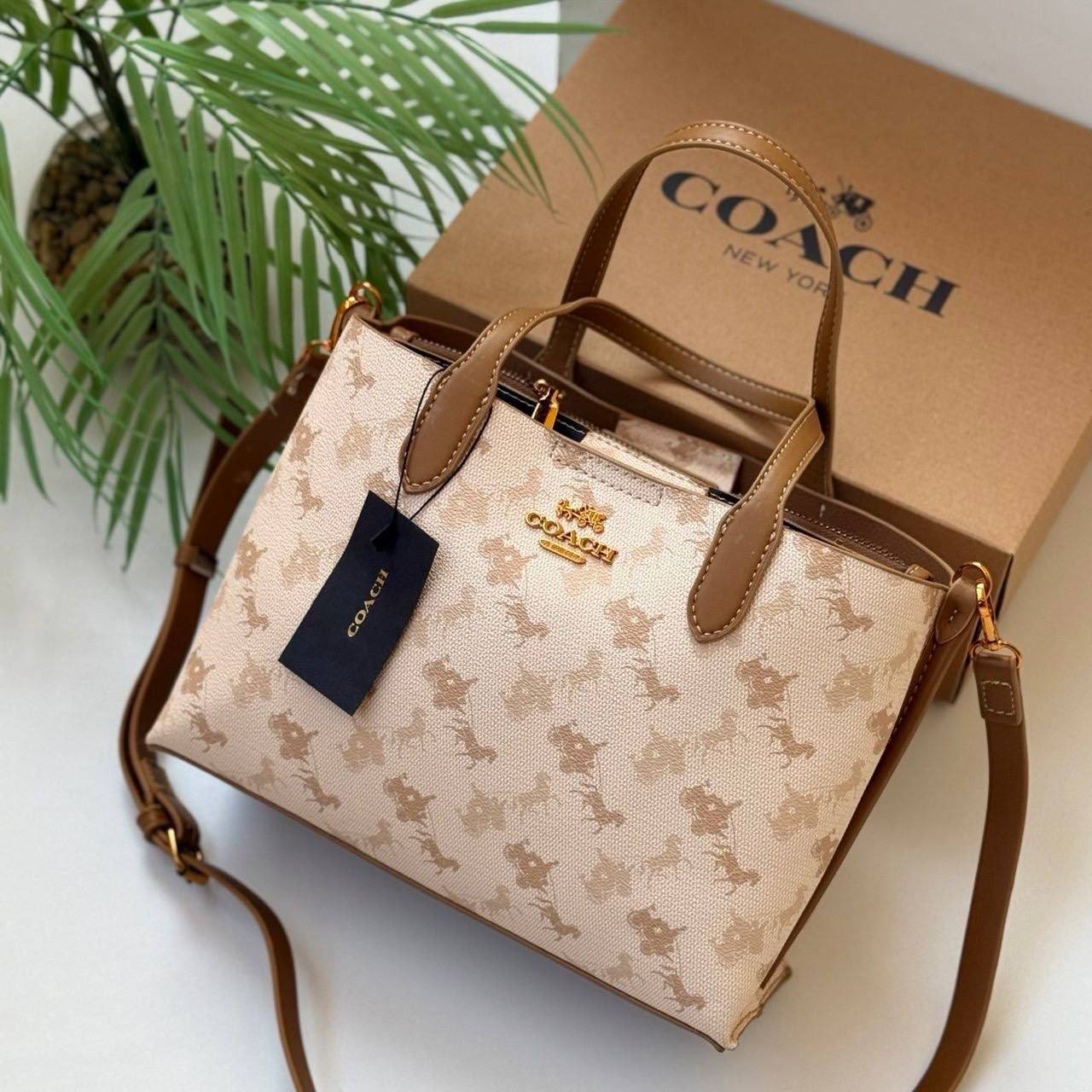 Coach Mini Tote — Horse & Carriage Print