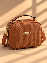 SWEET HEART Ribbed Crossbody Bag