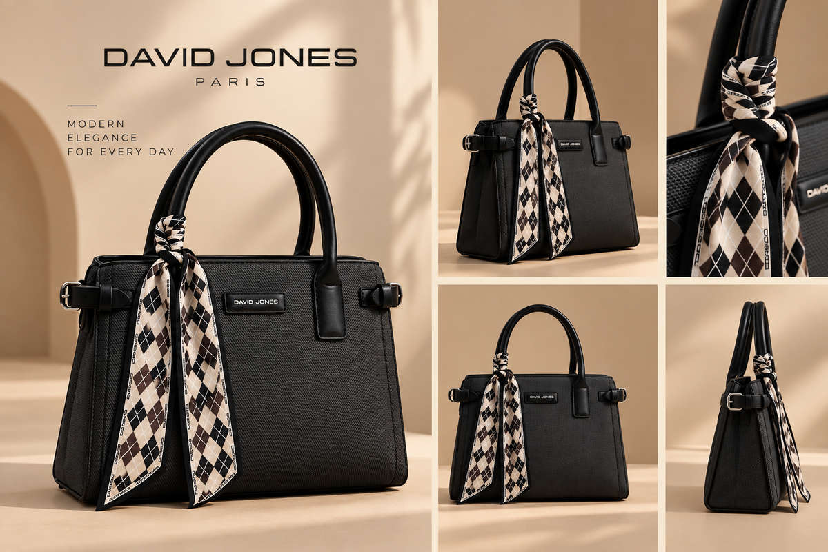 David Jones Structured Handbag