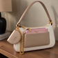 EMILY LORAN Elegant Multi-Compartment Shoulder Bag with Chain Detail