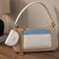 EMILY LORAN Elegant Multi-Compartment Shoulder Bag with Chain Detail