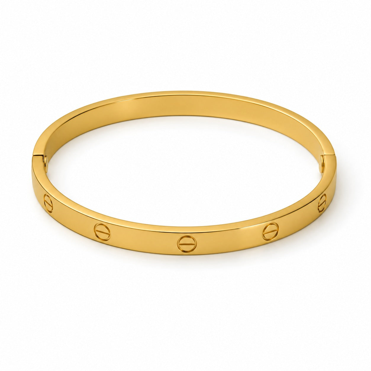Cartier Love Bracelet — Gold Screw Motif Bangle