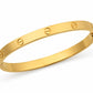 Cartier Love Bracelet — Gold Screw Motif Bangle