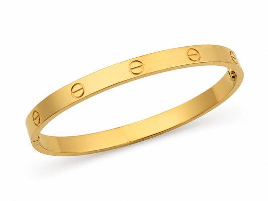 Cartier Love Bracelet — Gold Screw Motif Bangle
