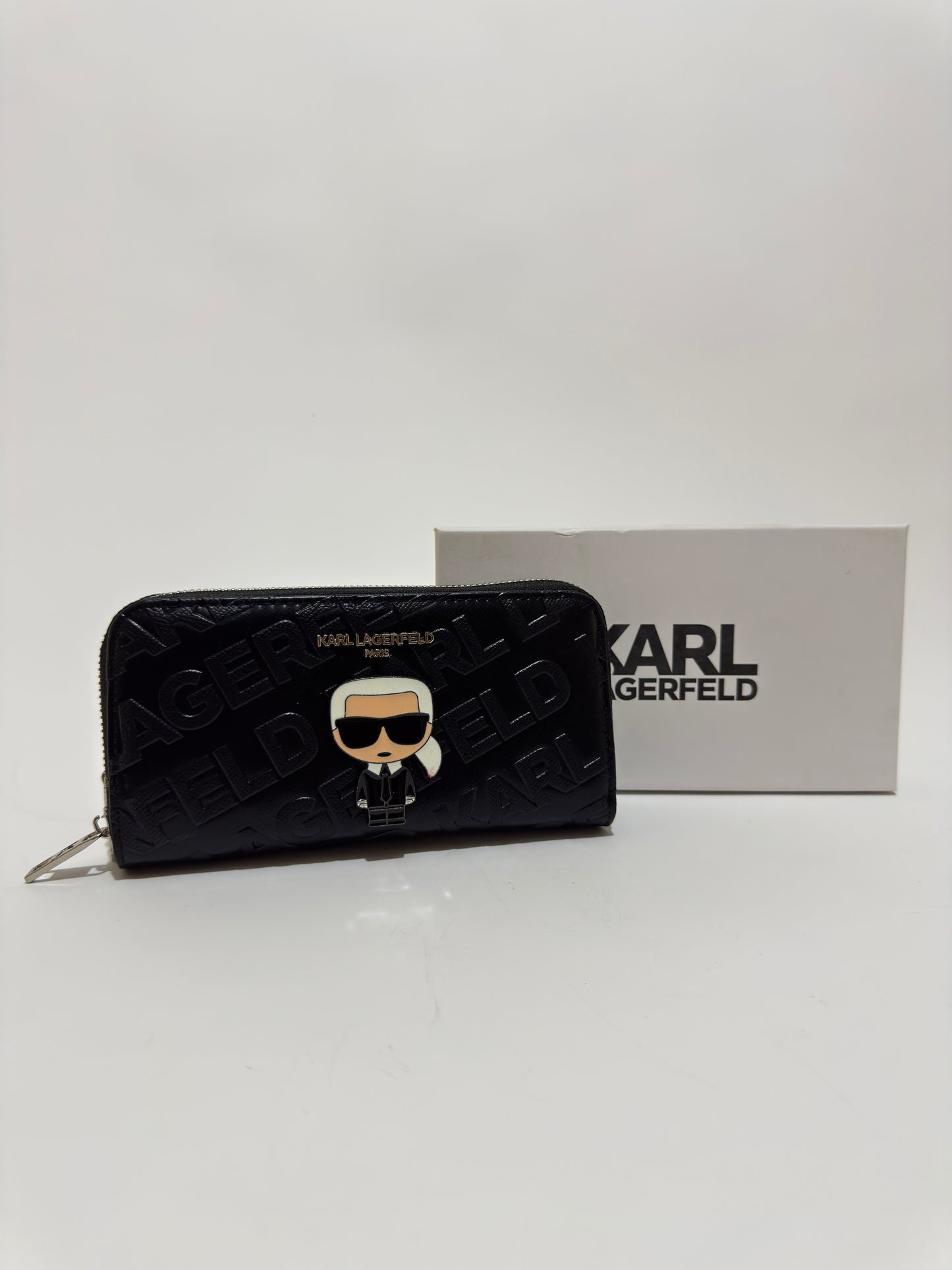 Karl Lagerfeld Paris K/Ikonik Large Zip-Around Wallet