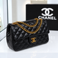 Chanel Quilted Flap Bag with Gold-Tone Chain