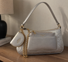 EMILY LORAN Elegant Multi-Compartment Shoulder Bag with Chain Detail