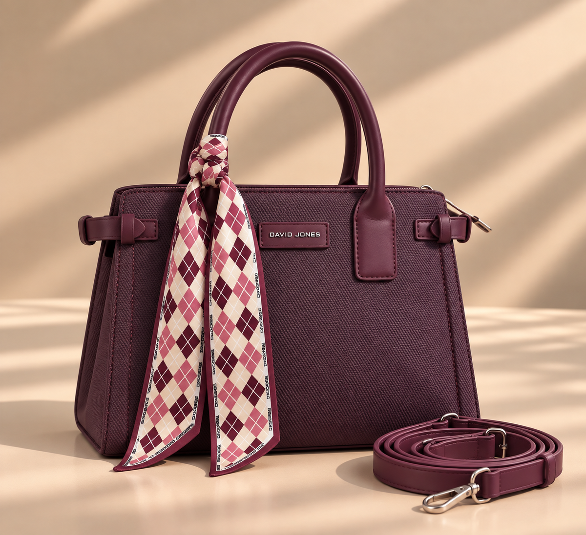 David Jones Structured Handbag