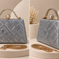 Elegant Pearl Handle Evening Bag