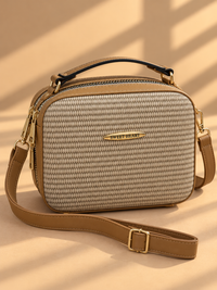 SWEET HEART Ribbed Crossbody Bag