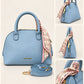 David Jones Elegant Structured Handbag with Scarf