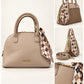 David Jones Elegant Structured Handbag with Scarf