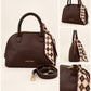 David Jones Elegant Structured Handbag with Scarf
