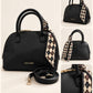 David Jones Elegant Structured Handbag with Scarf