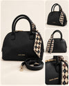 David Jones Elegant Structured Handbag with Scarf