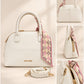David Jones Elegant Structured Handbag with Scarf