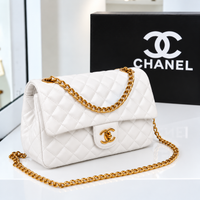 Chanel Quilted Flap Bag with Gold-Tone Chain