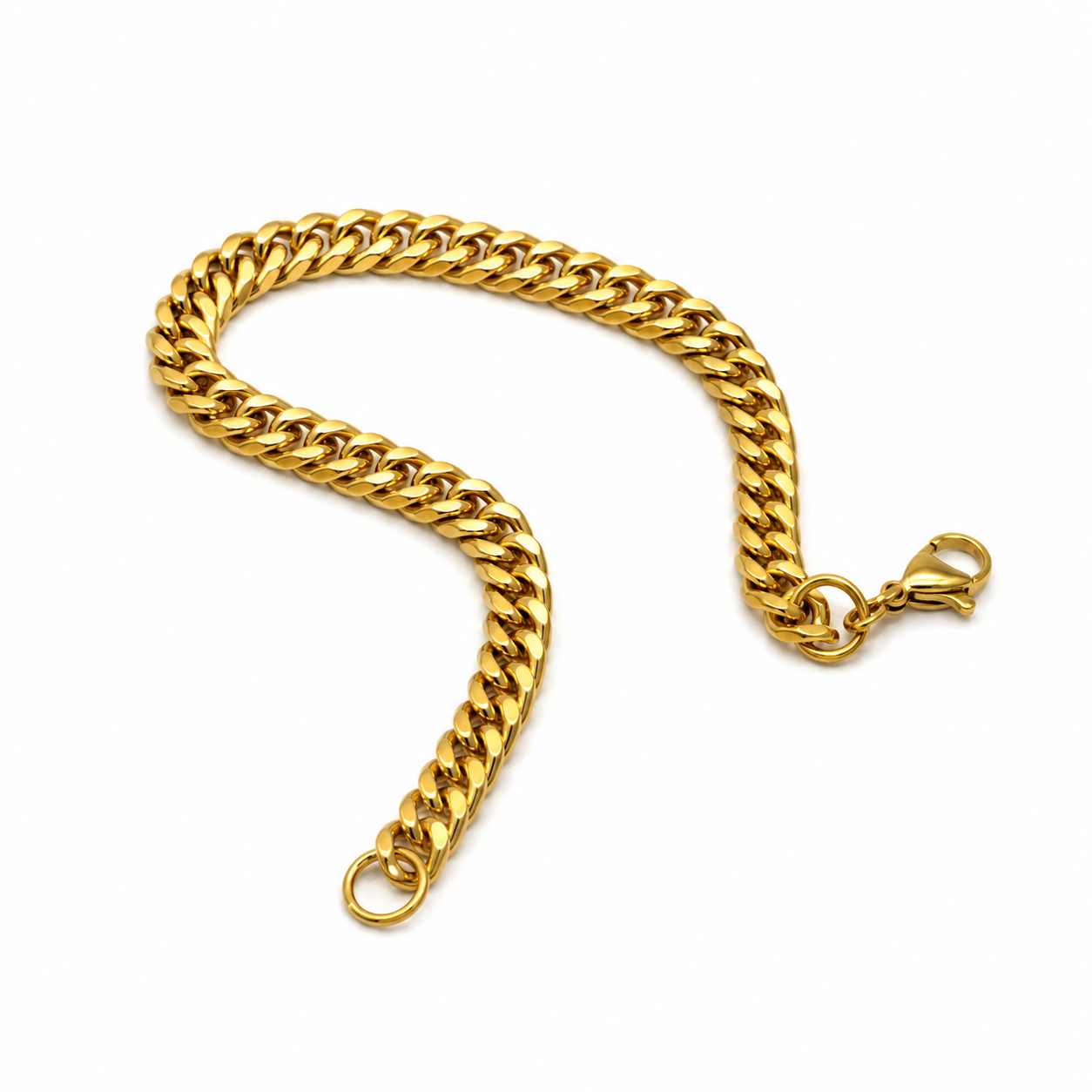 Gold Cuban Link Bracelet — Classic Chain