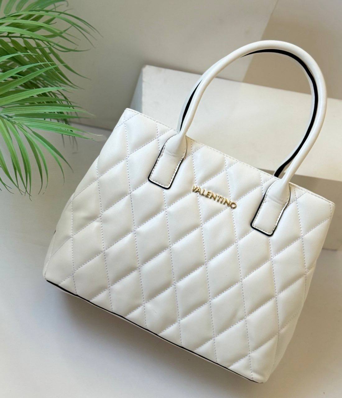 Valentino Bags Ocarina Diamond Quilt Tote