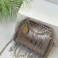 Stella Mccartney Black Chains Fringed Falabella Mini Bag