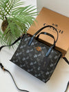 Coach Mini Tote — Horse & Carriage Print